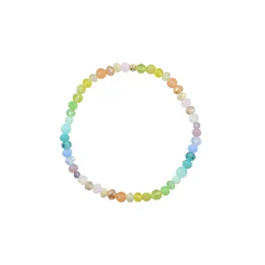 Stretchy Spectrum Adult Bracelet (3MM   4MM Beads)