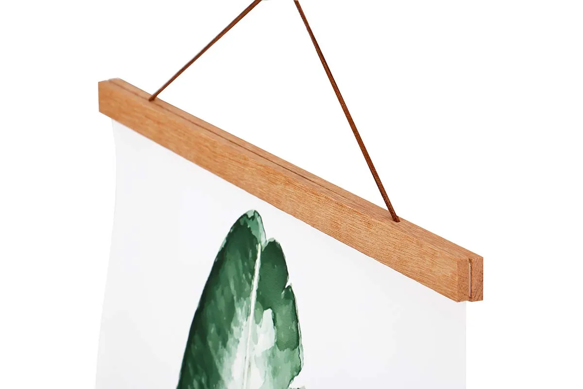 Teak Wood Hanger Kit for Artwork