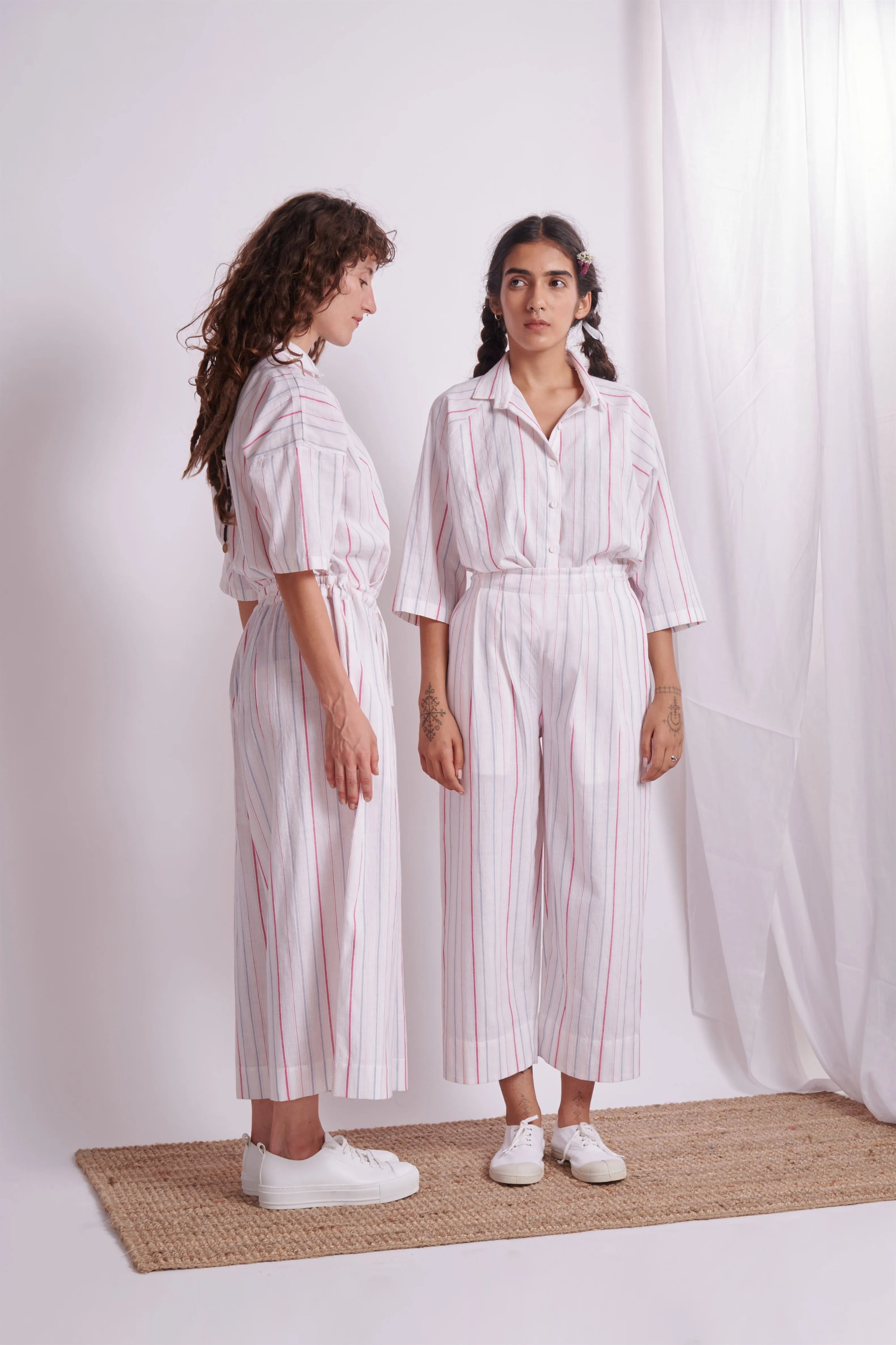 The Plavate I Poselok Here I go again Jumpsuit Cotton 4 Colour Stripes Daily Collection AW22-24