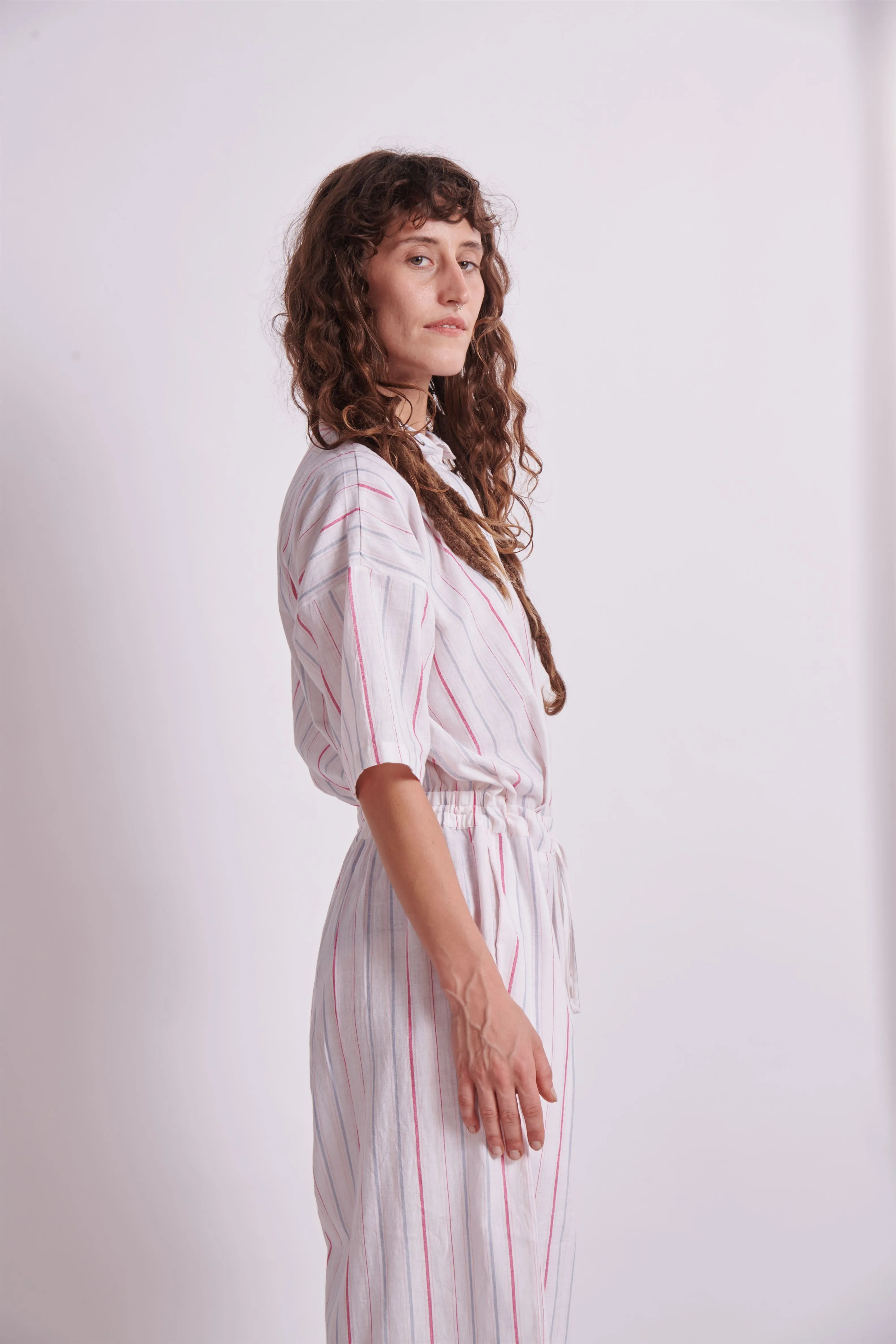 The Plavate I Poselok Here I go again Jumpsuit Cotton 4 Colour Stripes Daily Collection AW22-24