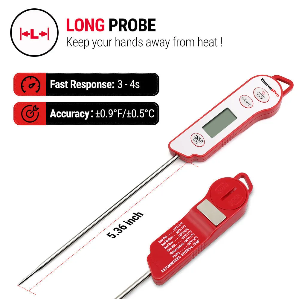 ThermoPro TP15 Digital Waterproof Instant Meat Thermometer