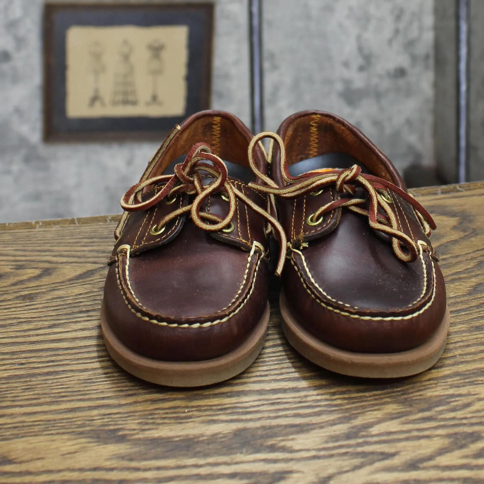 Timberland Womens Tie Leather Boat Shoes 167418daf70f61 Brown 6M