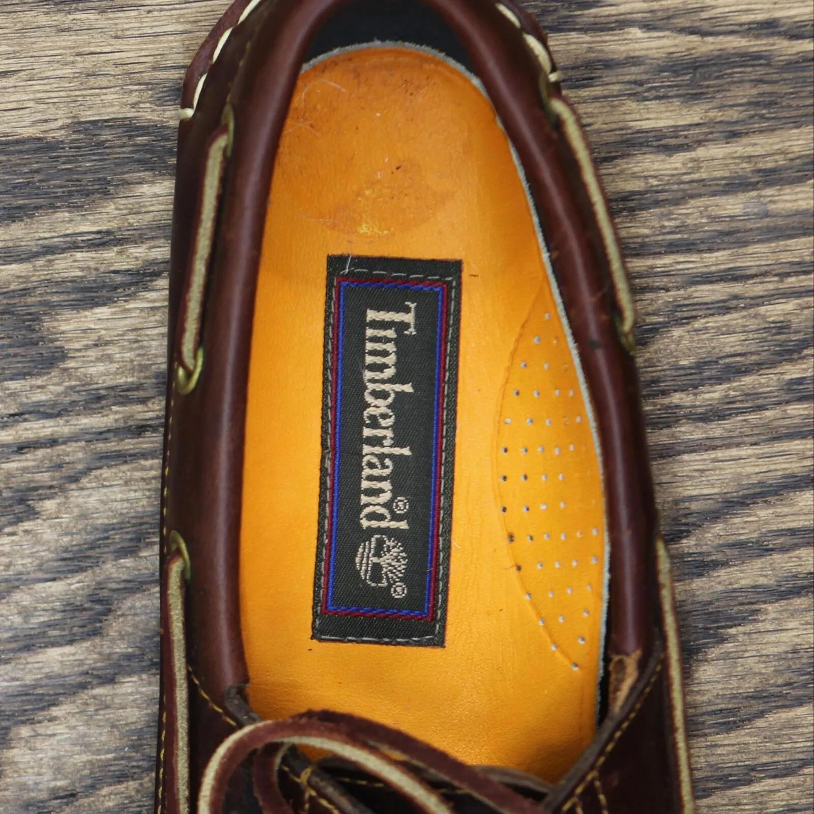 Timberland Womens Tie Leather Boat Shoes 167418daf70f61 Brown 6M
