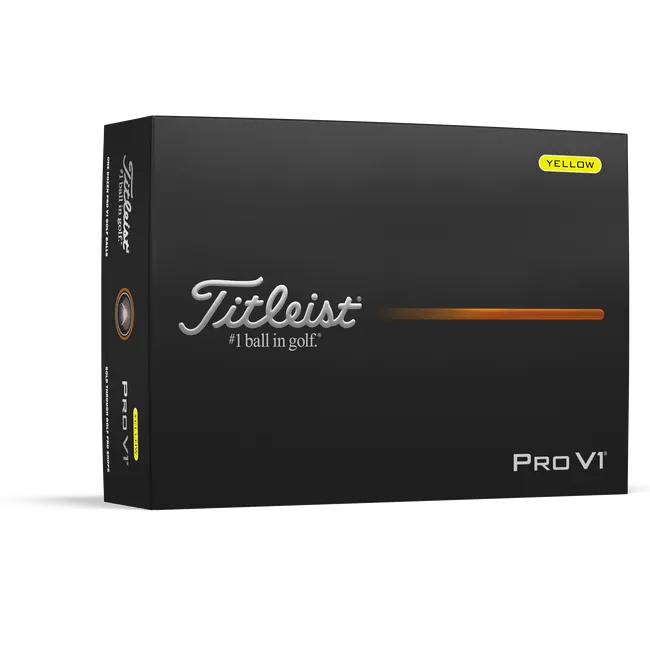 Titleist Pro V1 Yellow Personalized Golf Balls