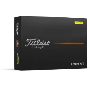 Titleist Pro V1 Yellow Personalized Golf Balls