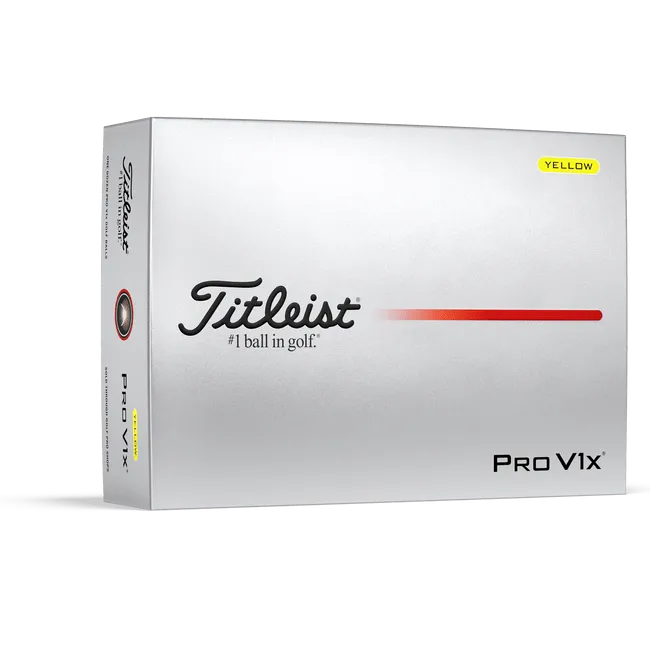Titleist Pro V1x Yellow Personalized Golf Balls