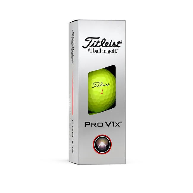 Titleist Pro V1x Yellow Personalized Golf Balls