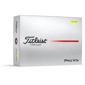 Titleist Pro V1x Yellow Personalized Golf Balls