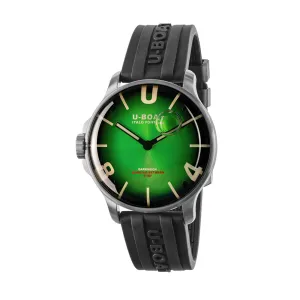 U-Boat Men's Silver Tone Case Green Dial Quartz Watch