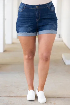 Unchained Melody Shorts, Dark Wash