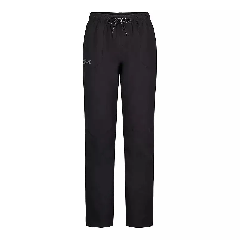 Under Armour Boys' OD Stretch Tech Woven Pant - Black