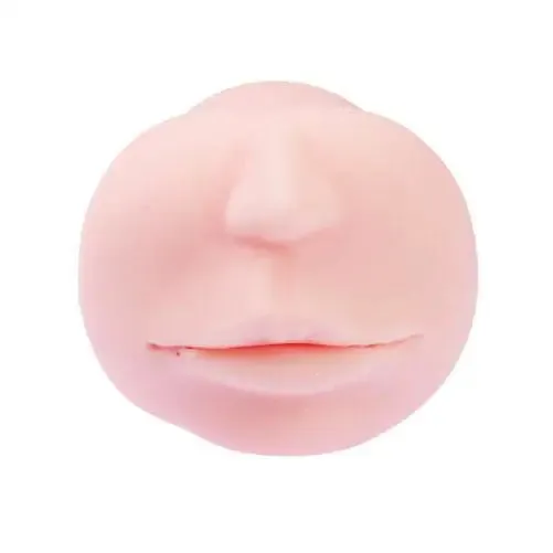 Utensil Race Stretchy Realistic Flesh Mouth Masturbator for Men