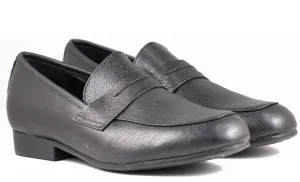 Venettini Boys Dress Black Shoes Chase Gambino Leather Loafer