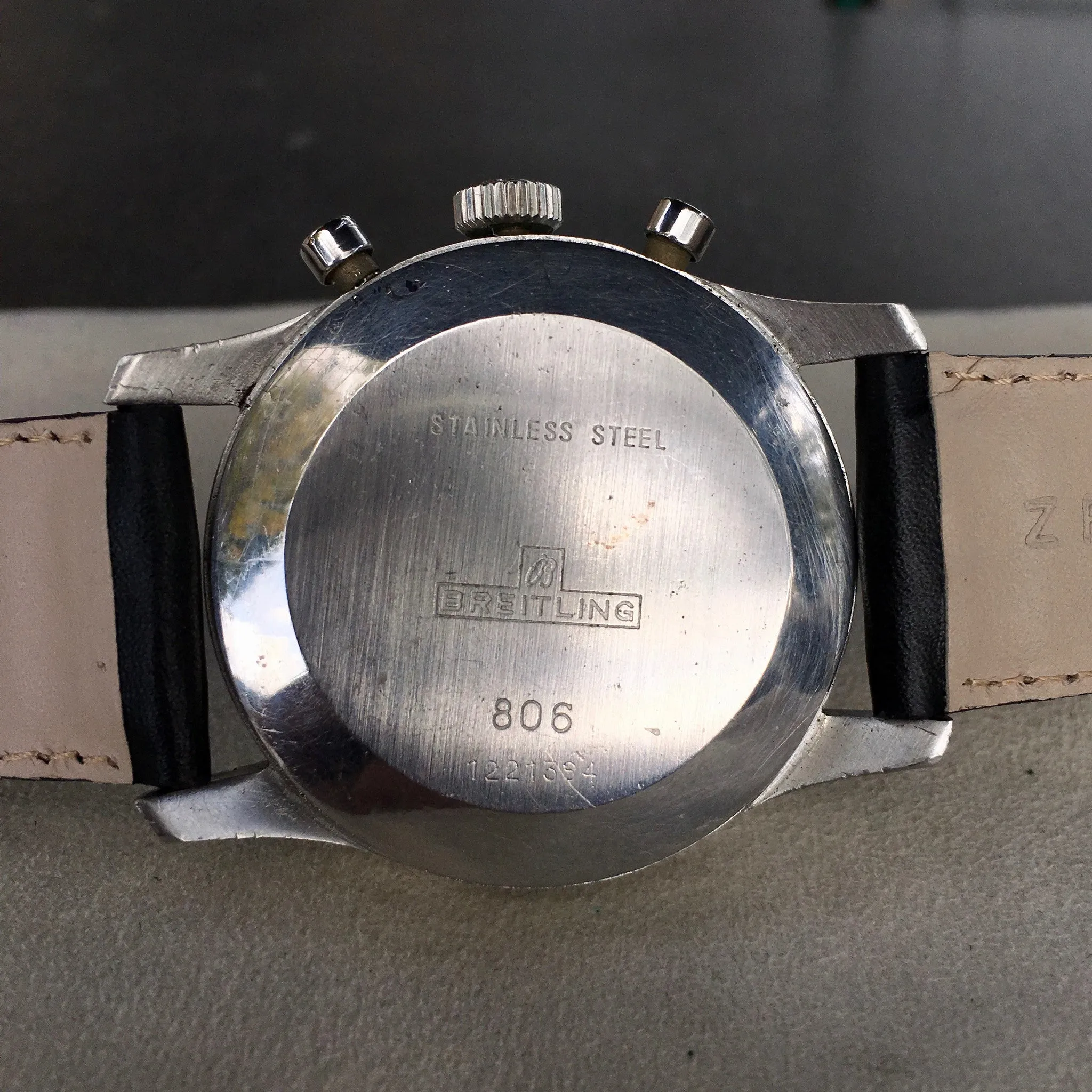 Vintage Breitling Navitimer 806 Steel Chronograph Venus 178 1968 Wristwatch