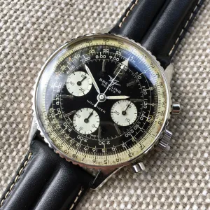 Vintage Breitling Navitimer 806 Steel Chronograph Venus 178 1968 Wristwatch
