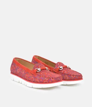 Vittoria Mengoni Gorgeous Red Circle Loafers