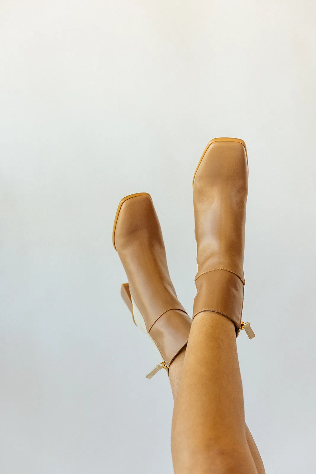 West Camel Cream Bicolor Boot