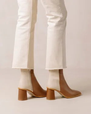 West Camel Cream Bicolor Boot