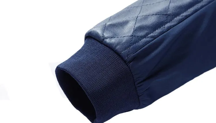 West Louis™ Business PU Leather Slim Jacket