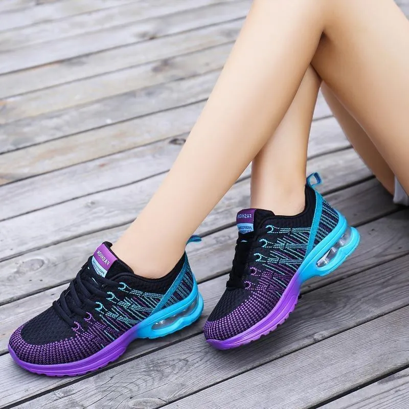 Women's Classic Multicolored Neon Lace Up Sneakers | Perfect for Everyday Wear