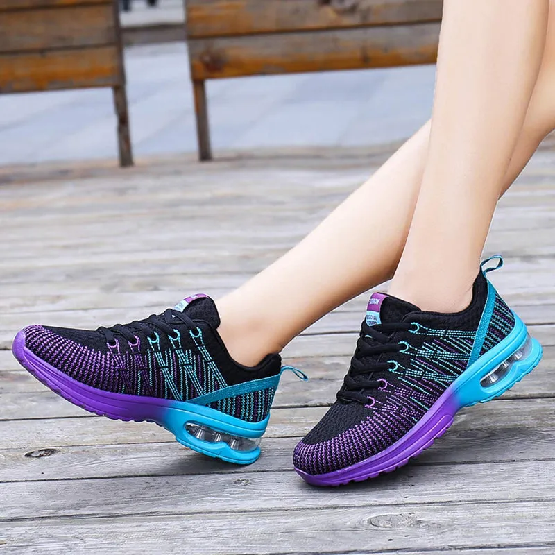Women's Classic Multicolored Neon Lace Up Sneakers | Perfect for Everyday Wear