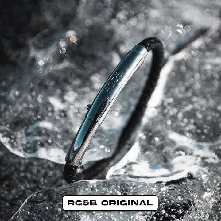 Woven Adjustable Single - Silver & Black