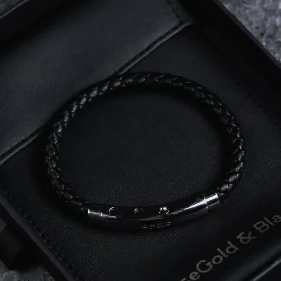 Woven Adjustable Single - Silver & Black